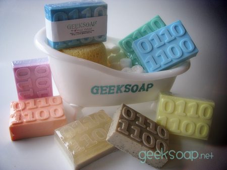 binary geek soap bar by GEEKSOAP.net