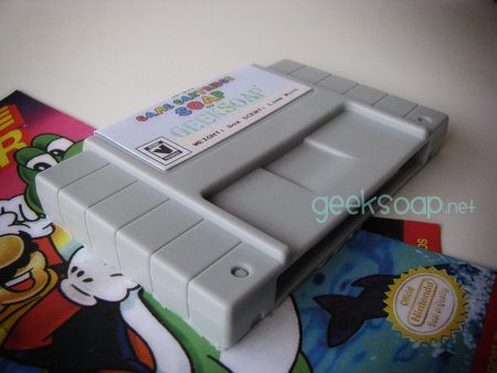 Nintendo SNES game cartridge geek soap by GEEKSOAP.net