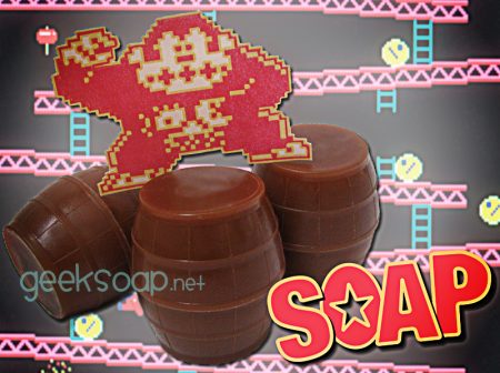 Donkey Kong barrel geek soap by GEEKSOAP.net