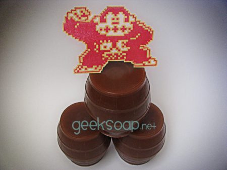 Donkey Kong barrel geek soap by GEEKSOAP.net