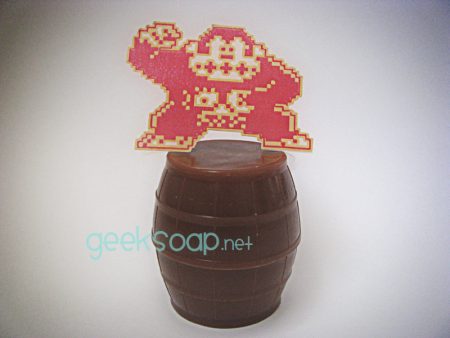 Donkey Kong barrel geek soap by GEEKSOAP.net