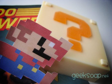 Super Mario Bros. mystery block geek soap by GEEKSOAP.net