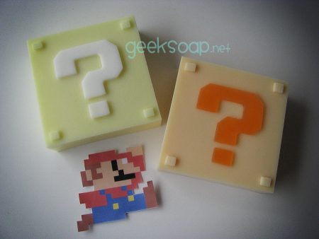 Super Mario Bros. mystery block geek soap by GEEKSOAP.net
