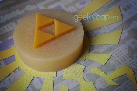 Legend of Zelda triforce geek soap by GEEKSOAP.net