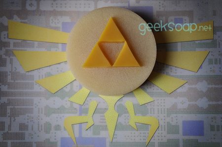 Legend of Zelda triforce geek soap by GEEKSOAP.net